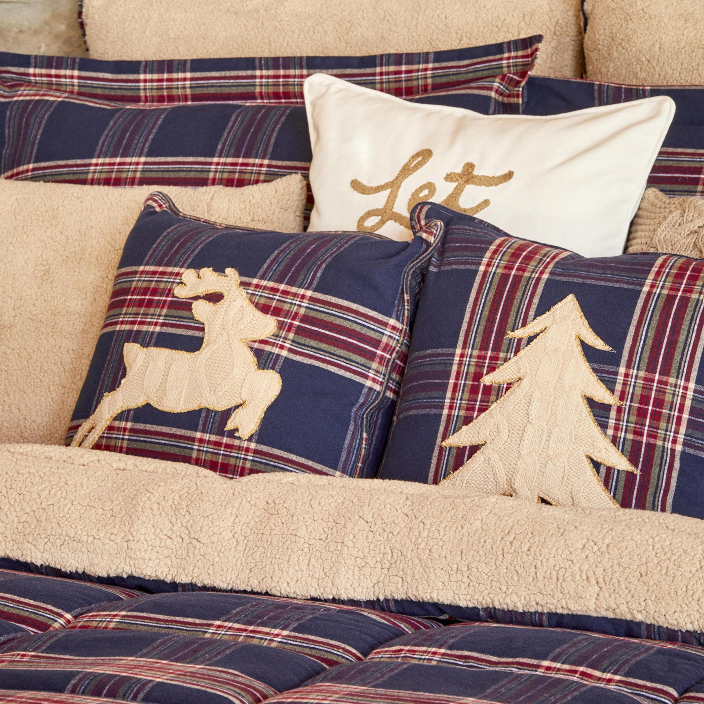 Karaca Home Woodland Navy Blue Single Cosy Comfort Sleeping Set
