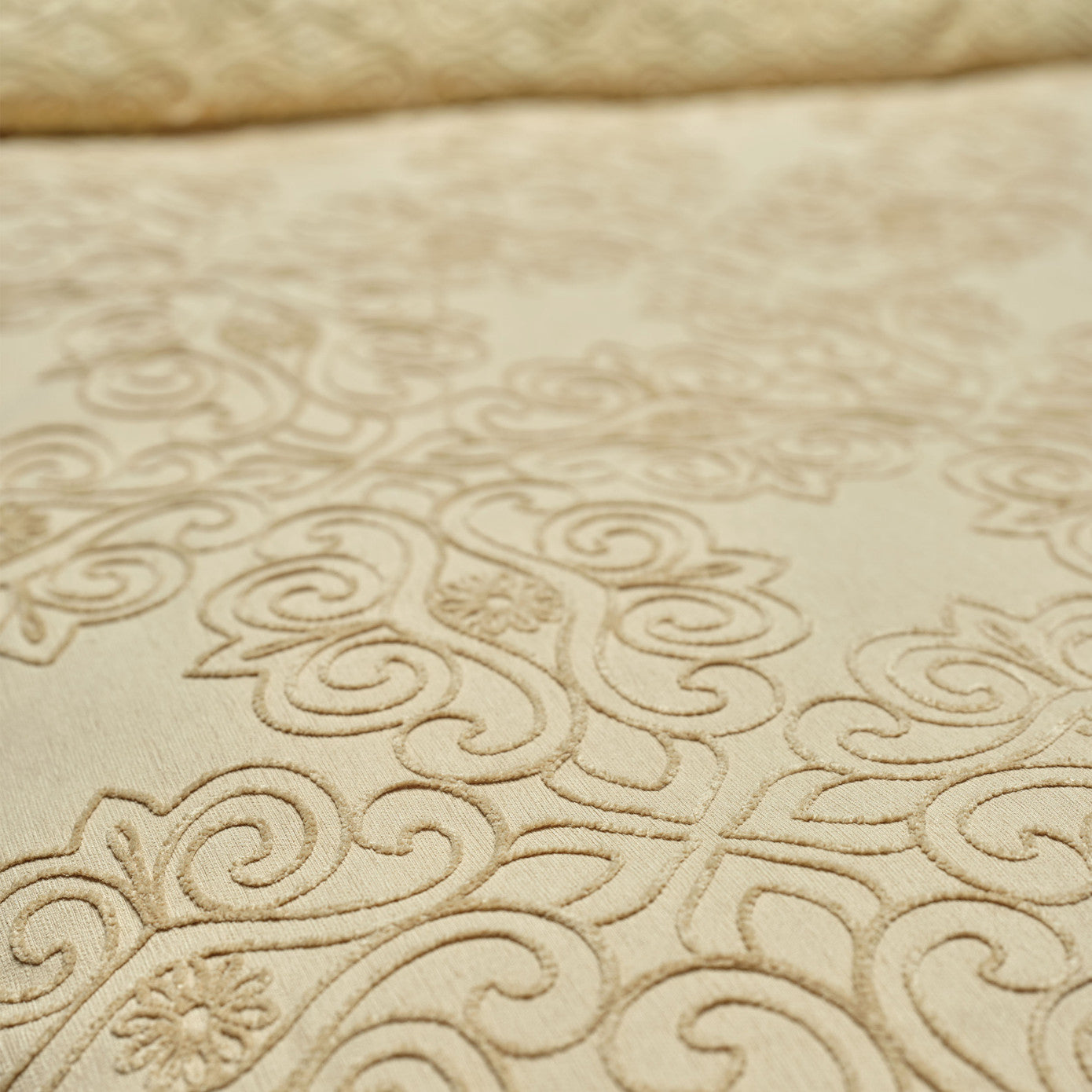 Karaca Home Marissa Beige Пододеяльник с двойной вышивкой Пике Набор