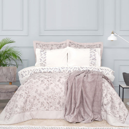 Karaca Home Flora Grey Набор для приданого из 8 предметов