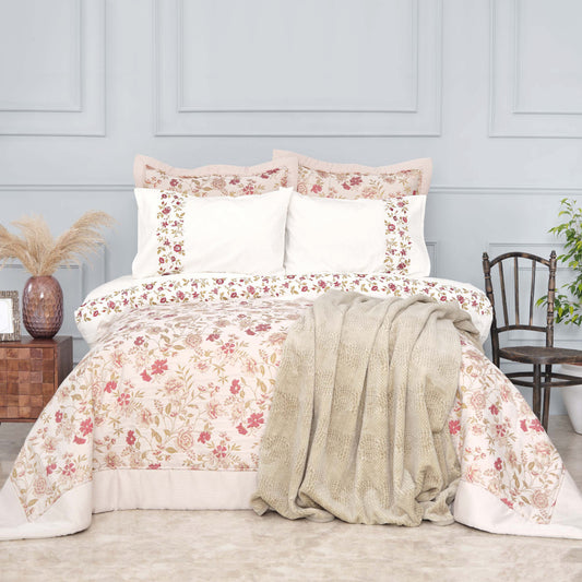 Karaca Home Flora Red Набор для приданого из 8 предметов