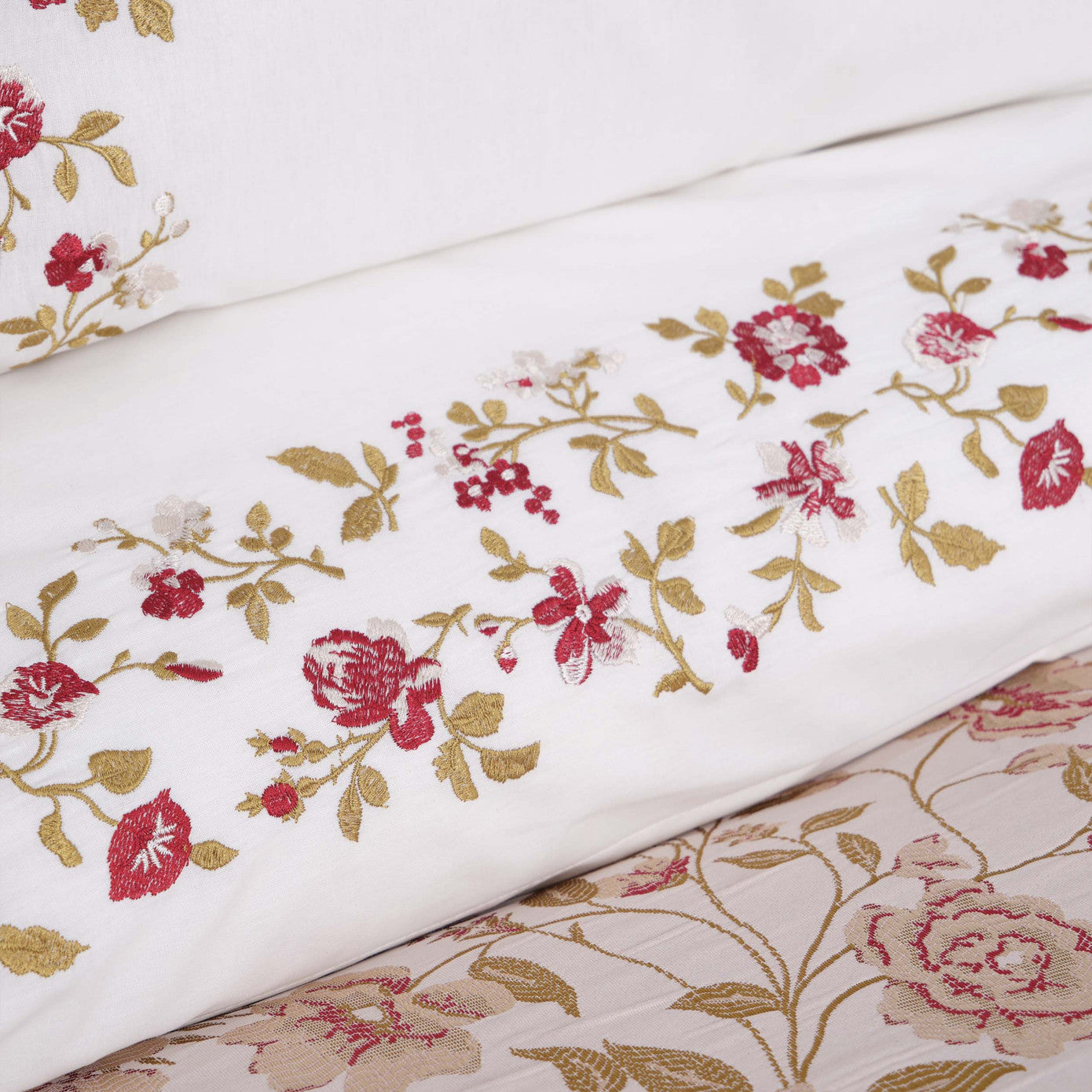 Karaca Home Flora Red Набор для приданого из 8 предметов