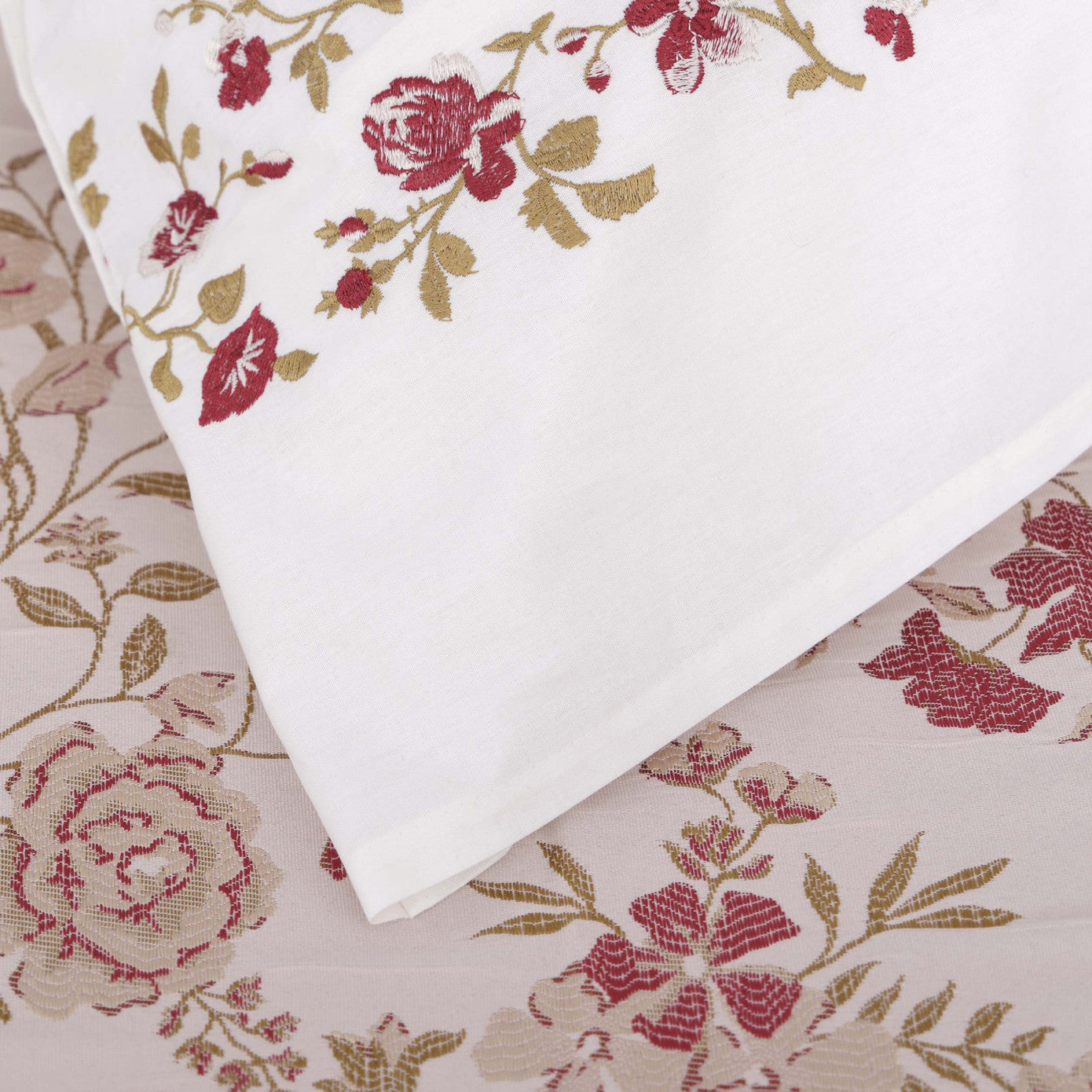 Karaca Home Flora Red Набор для приданого из 8 предметов