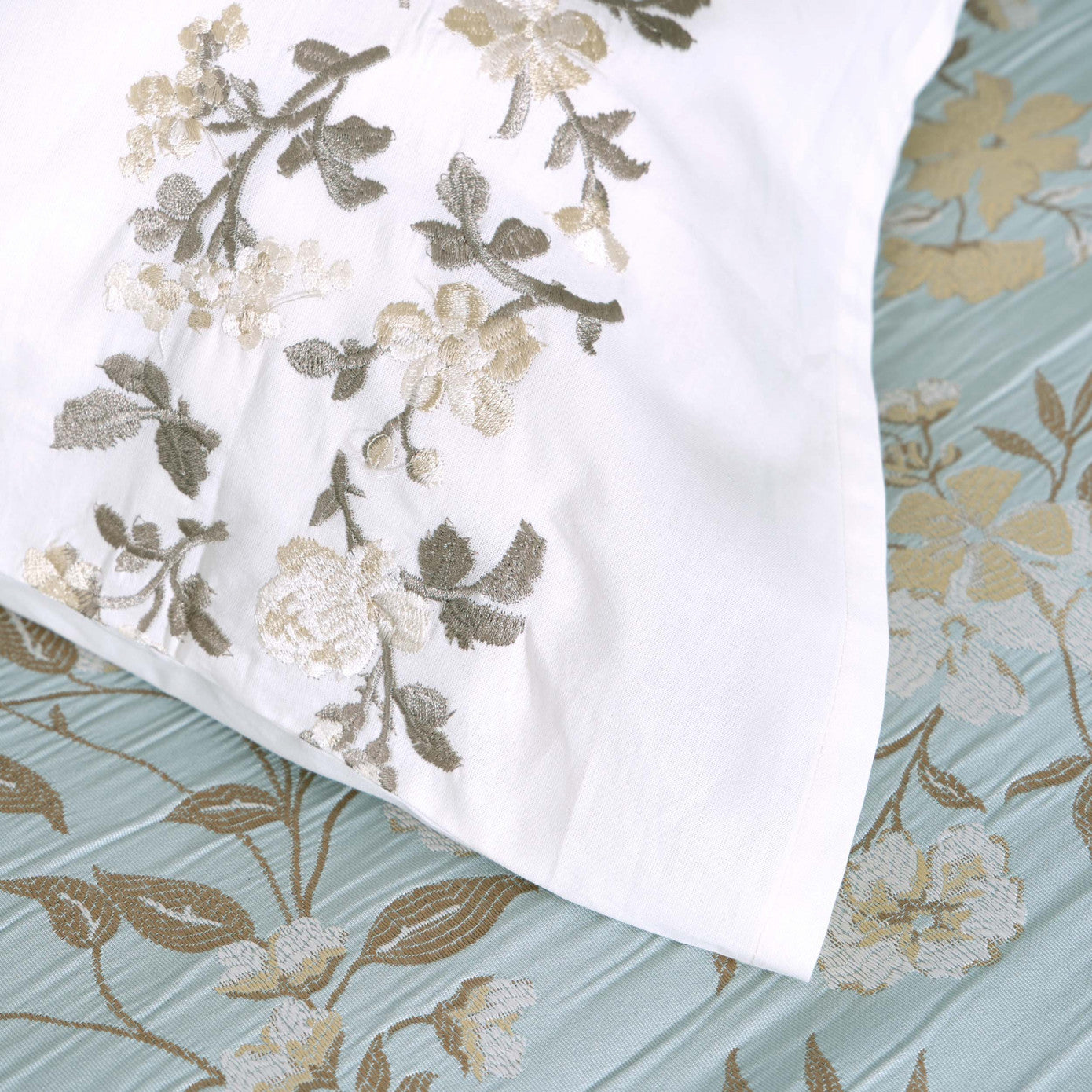 Karaca Home Flora Blue Набор для приданого из 8 предметов