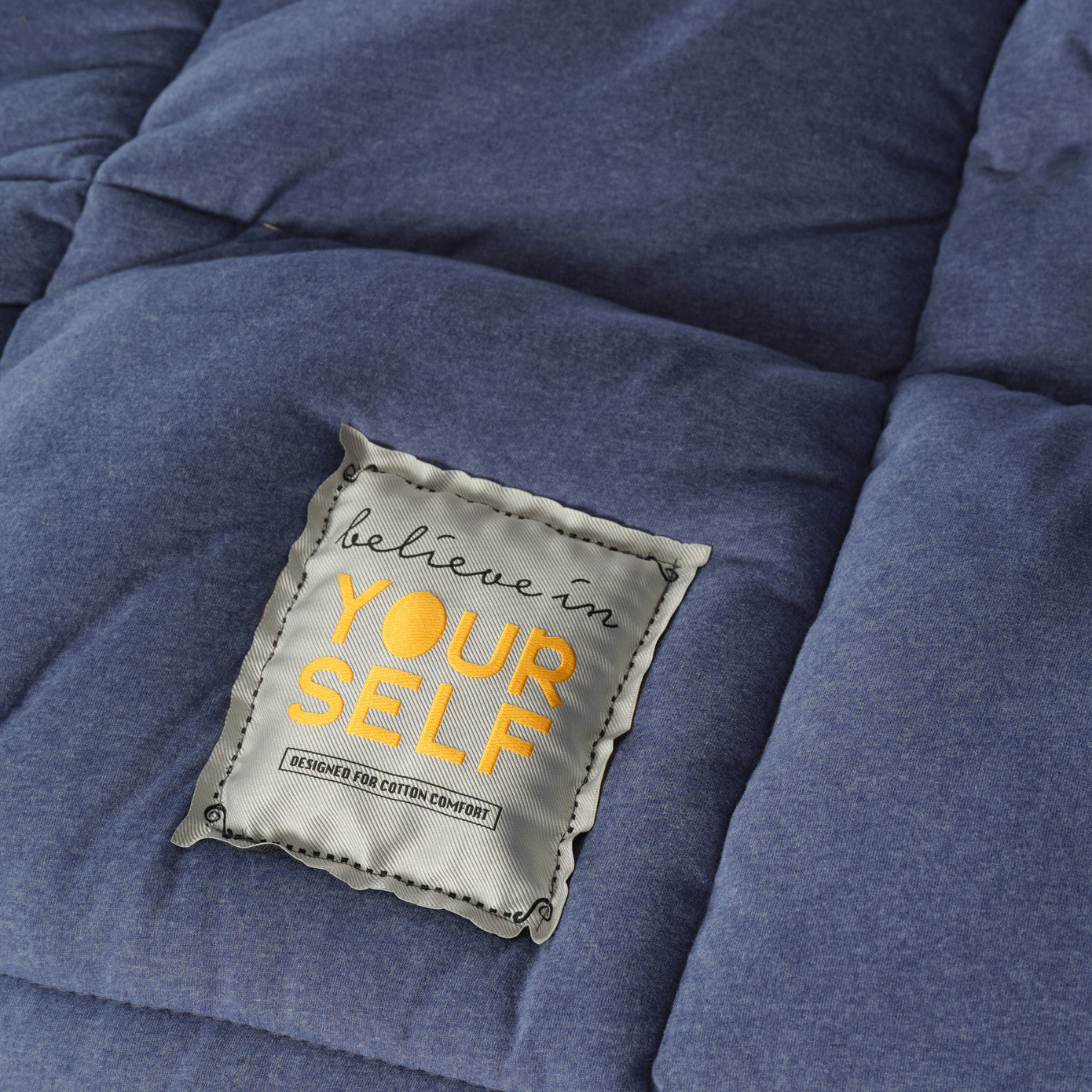 Комплект постельного белья Karaca Home Motto Cotton Comfort Indigo