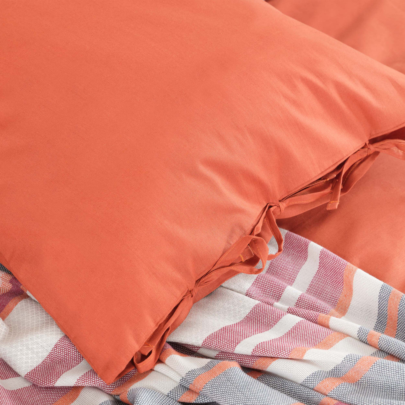 Karaca Home Basic Terecota Stone Двухсторонний двойной пододеяльник Пике Комплект