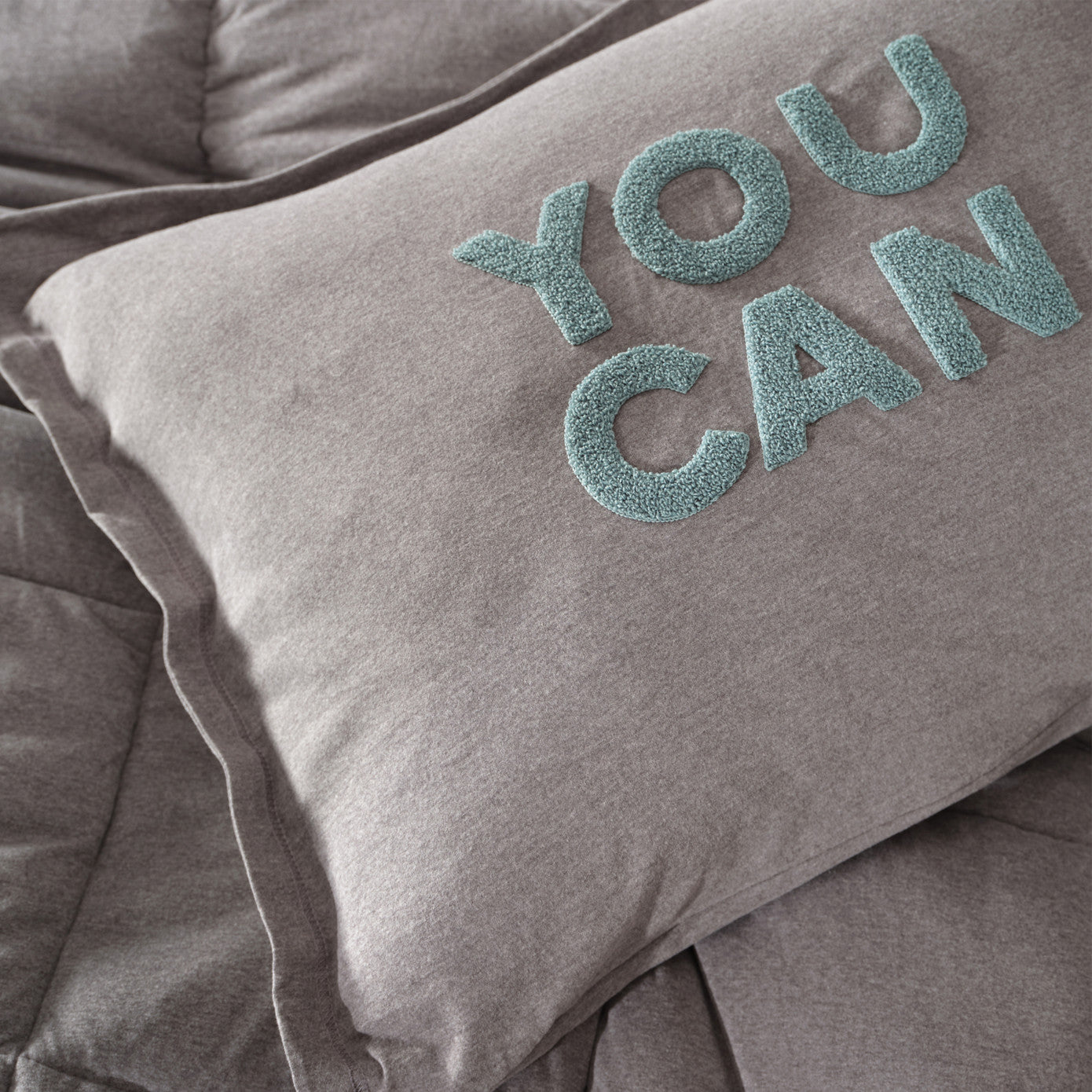Комплект двуспального постельного белья Karaca Home Motto Cotton Comfort Серый
