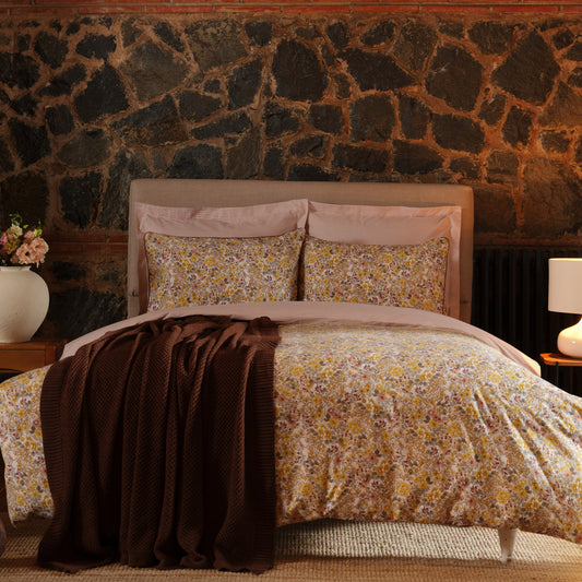 Karaca Home Florent Yellow Double Duvet Cover Set Трикотажное одеяло Комплект