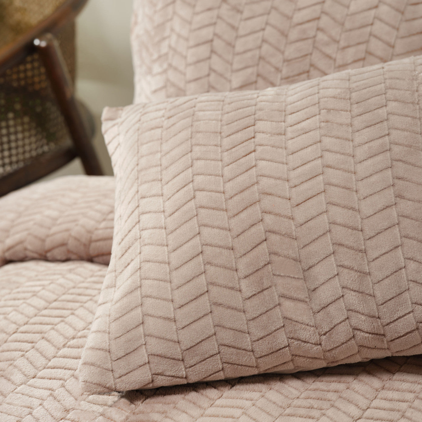 Karaca Home Rosie Beige Двуспальное покрывало Wellsoft