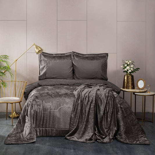 Karaca Home Valeria Best Anthracite Набор из 8 предметов антрацитового приданого