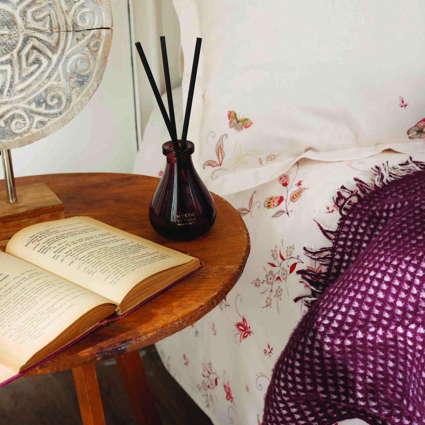 Karaca Home Luna Claret Red Двойное одеяло Комплект простыней