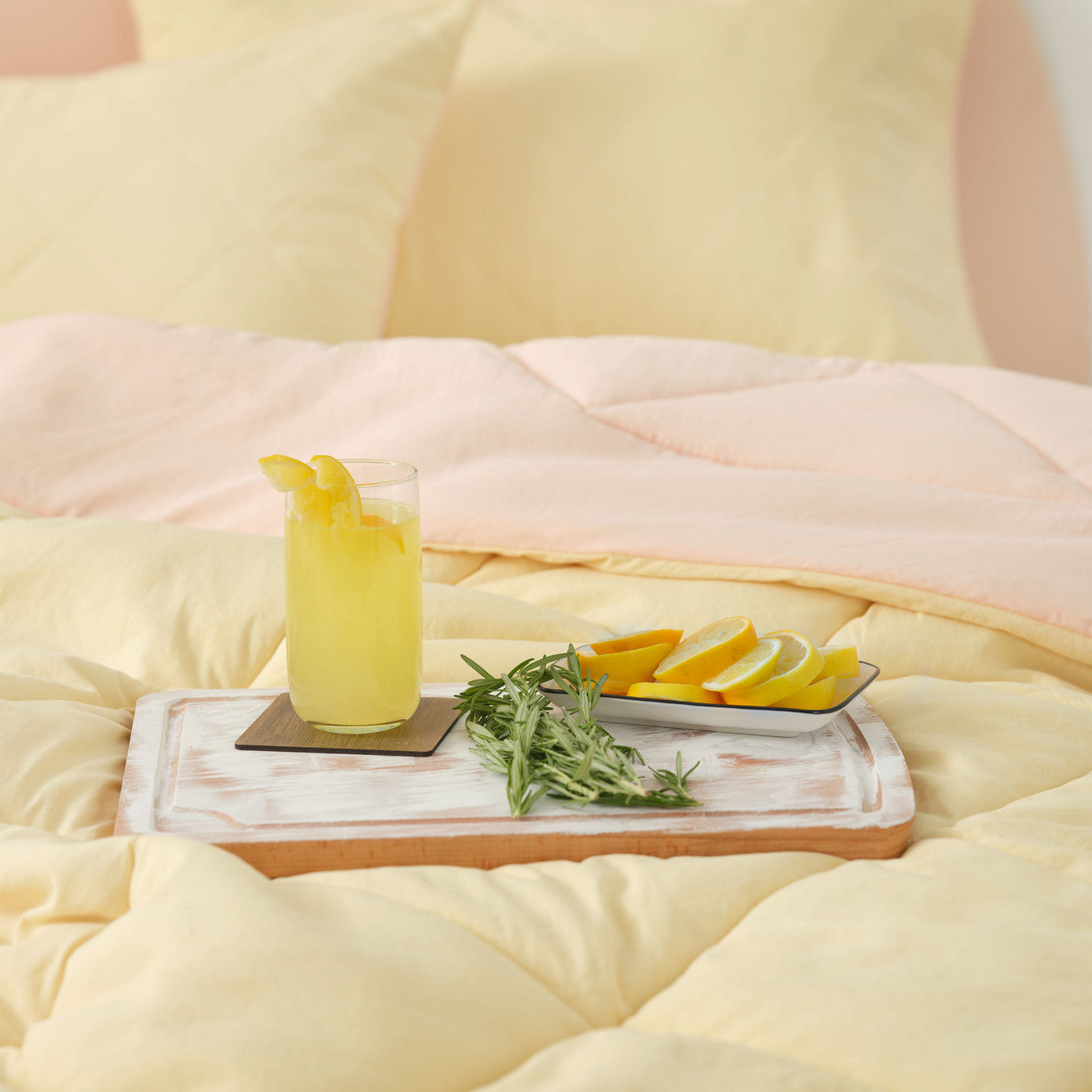 Двухместный спальный комплект Karaca Home Smart Comfort Lemon