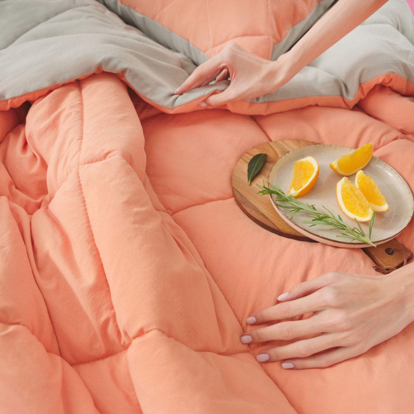 Karaca Home Smart Comfort Оранжевый двуспальный спальный комплект