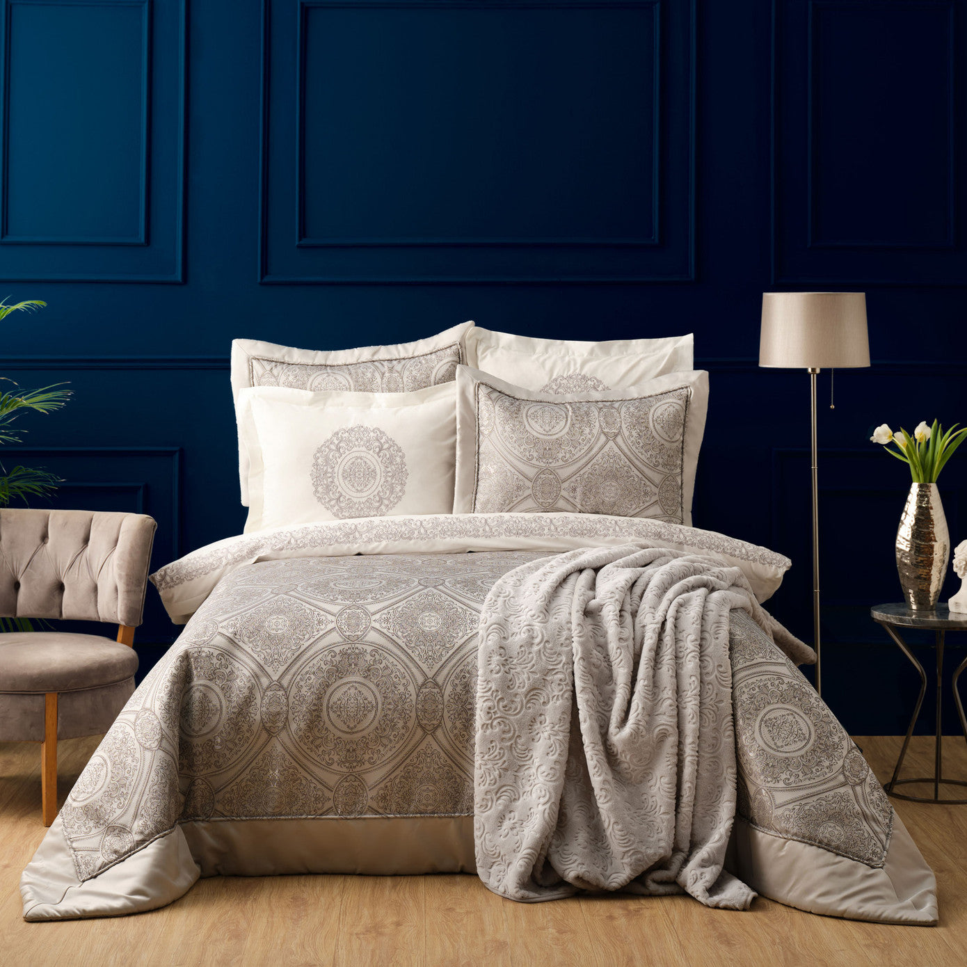 Karaca Home Murano Silver Набор для приданого из 8 предметов