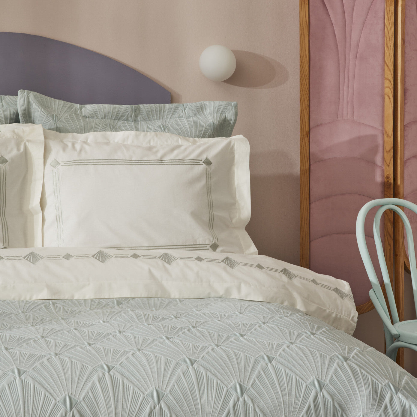 Karaca Home Diamond Double Duet Set Синий