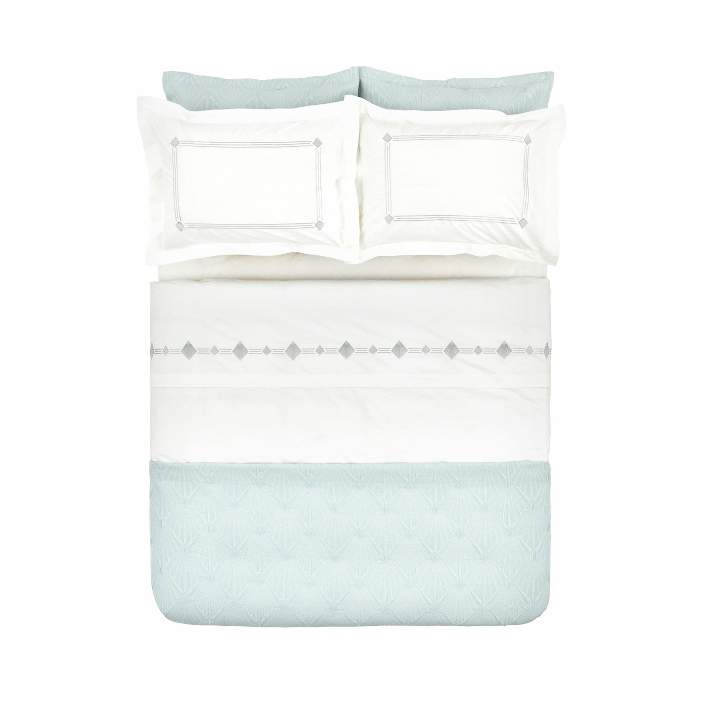 Karaca Home Diamond Double Duet Set Синий