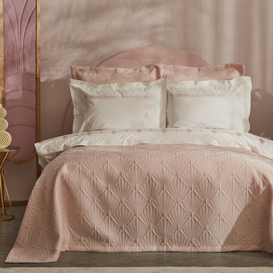 Karaca Home Diamond Double Duet Set Лосось