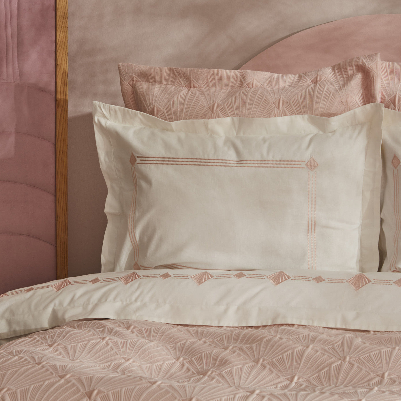 Karaca Home Diamond Double Duet Set Лосось