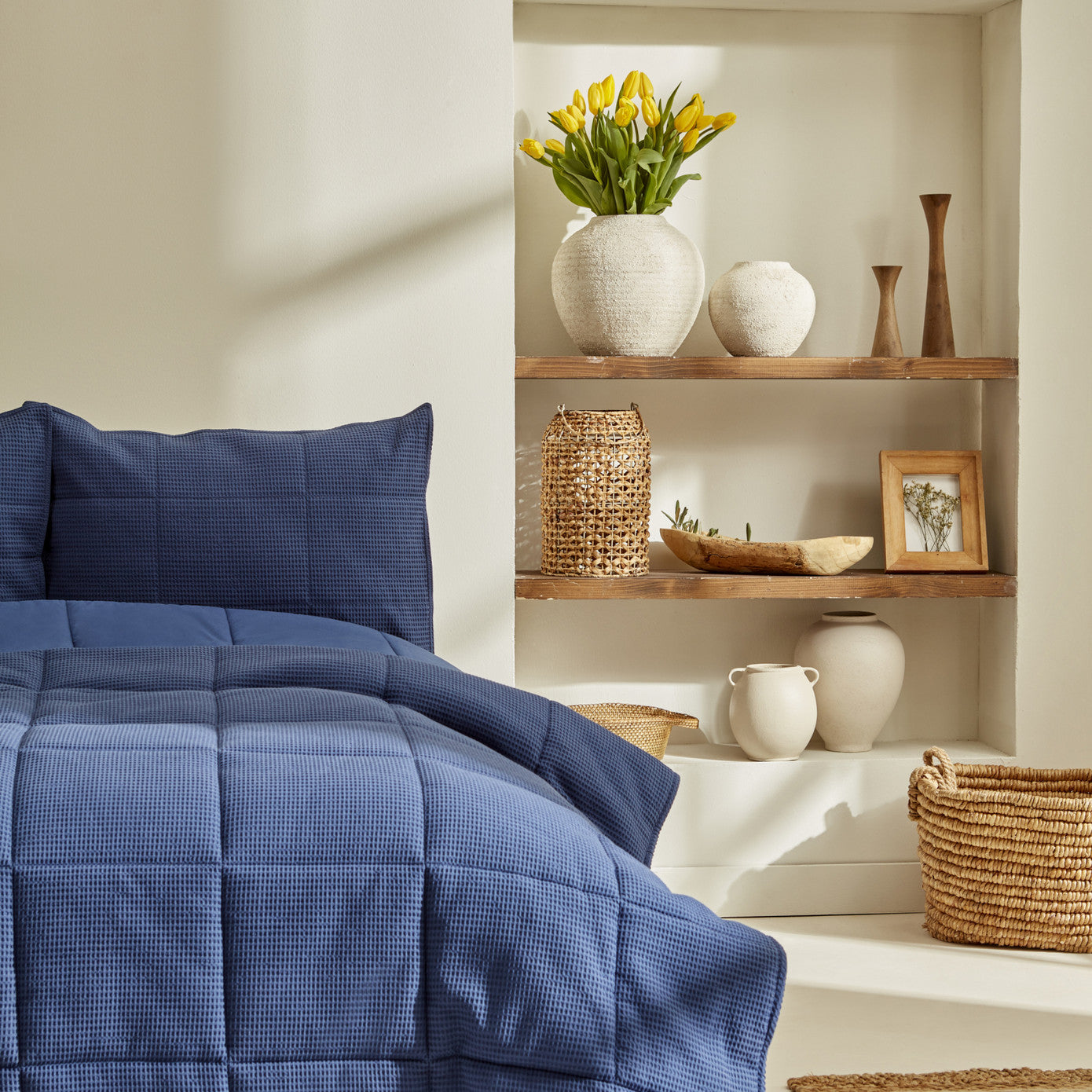 Karaca Home Muse Double Spring Comfort Set темно-синий
