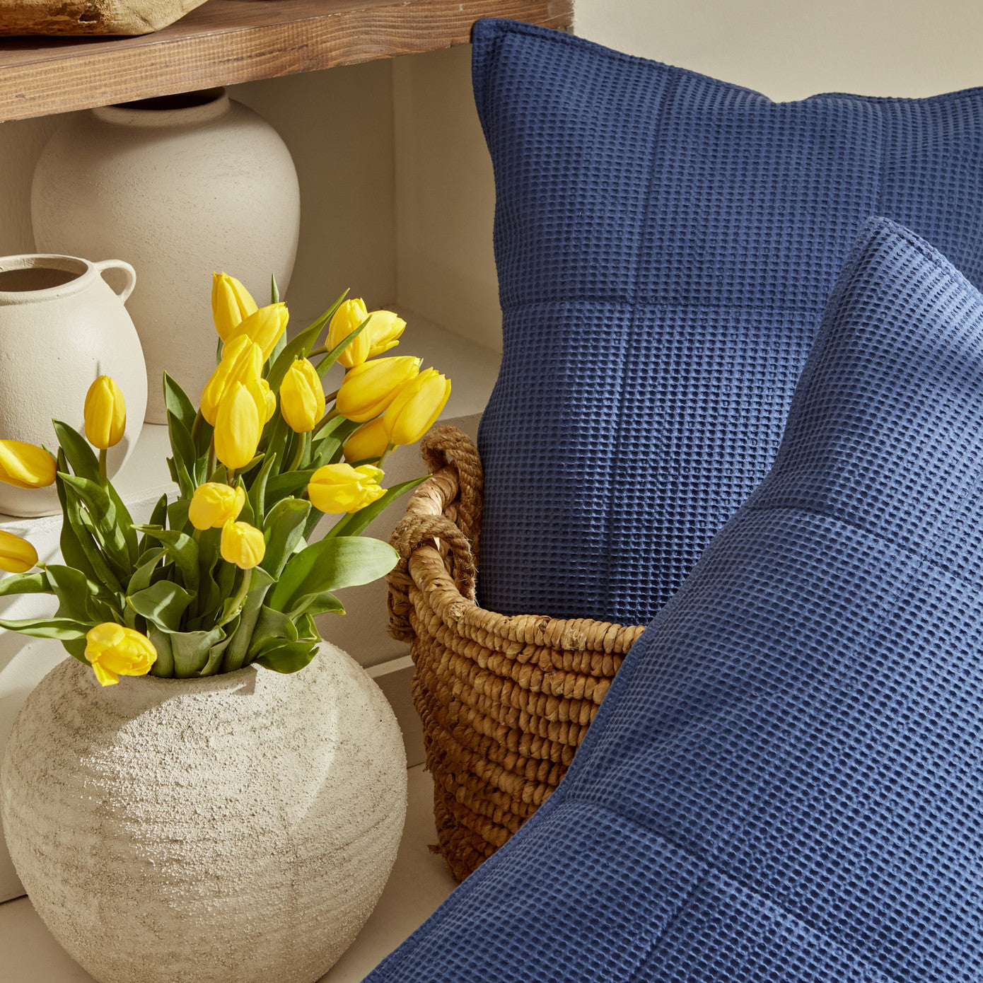 Karaca Home Muse Double Spring Comfort Set темно-синий