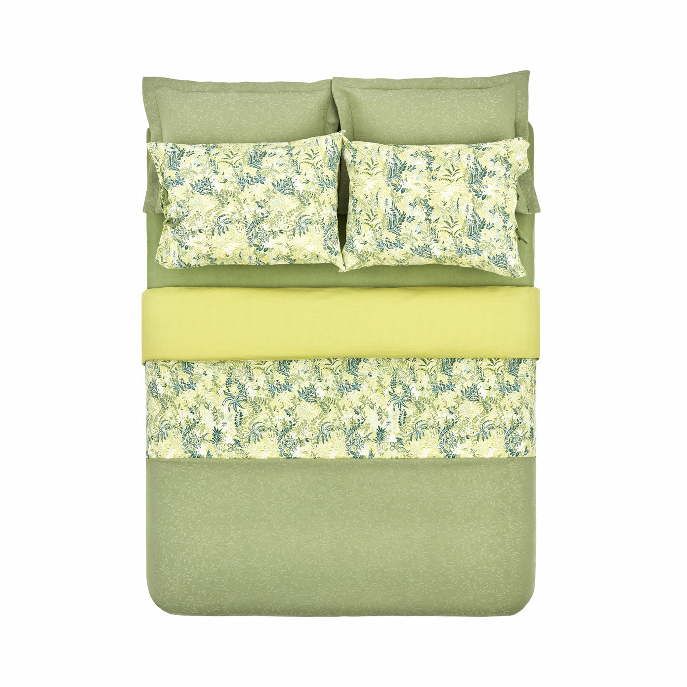 Karaca Home Artemis 100% Cotton Duet Set Двойной зеленый