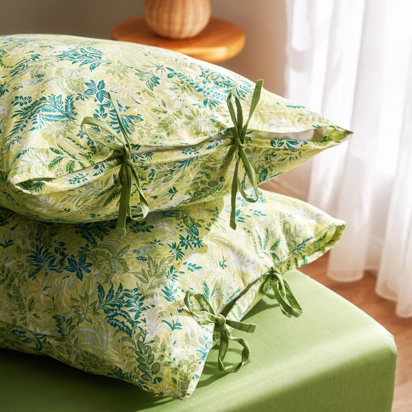 Karaca Home Artemis 100% Cotton Duet Set Двойной зеленый