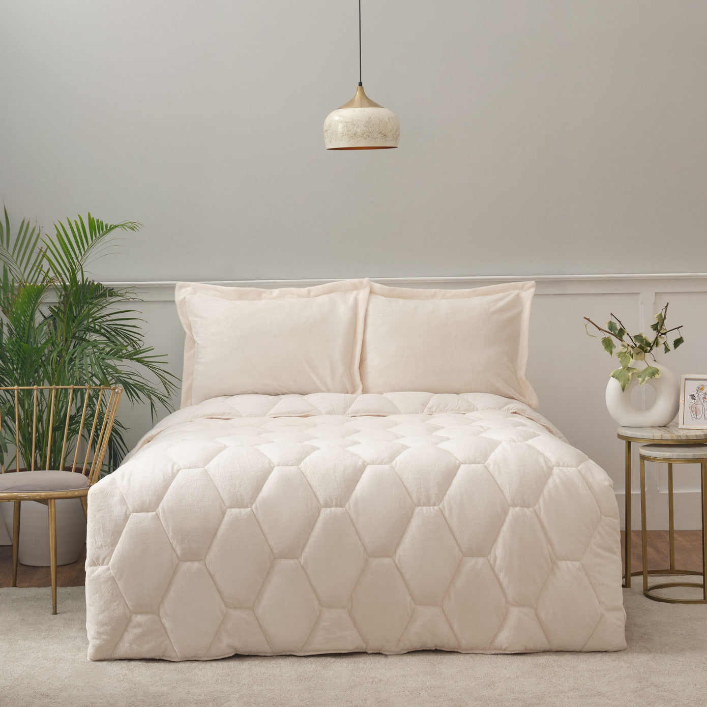 Sarah Anderson Aron Cream Double Welsoft Sleeping Set