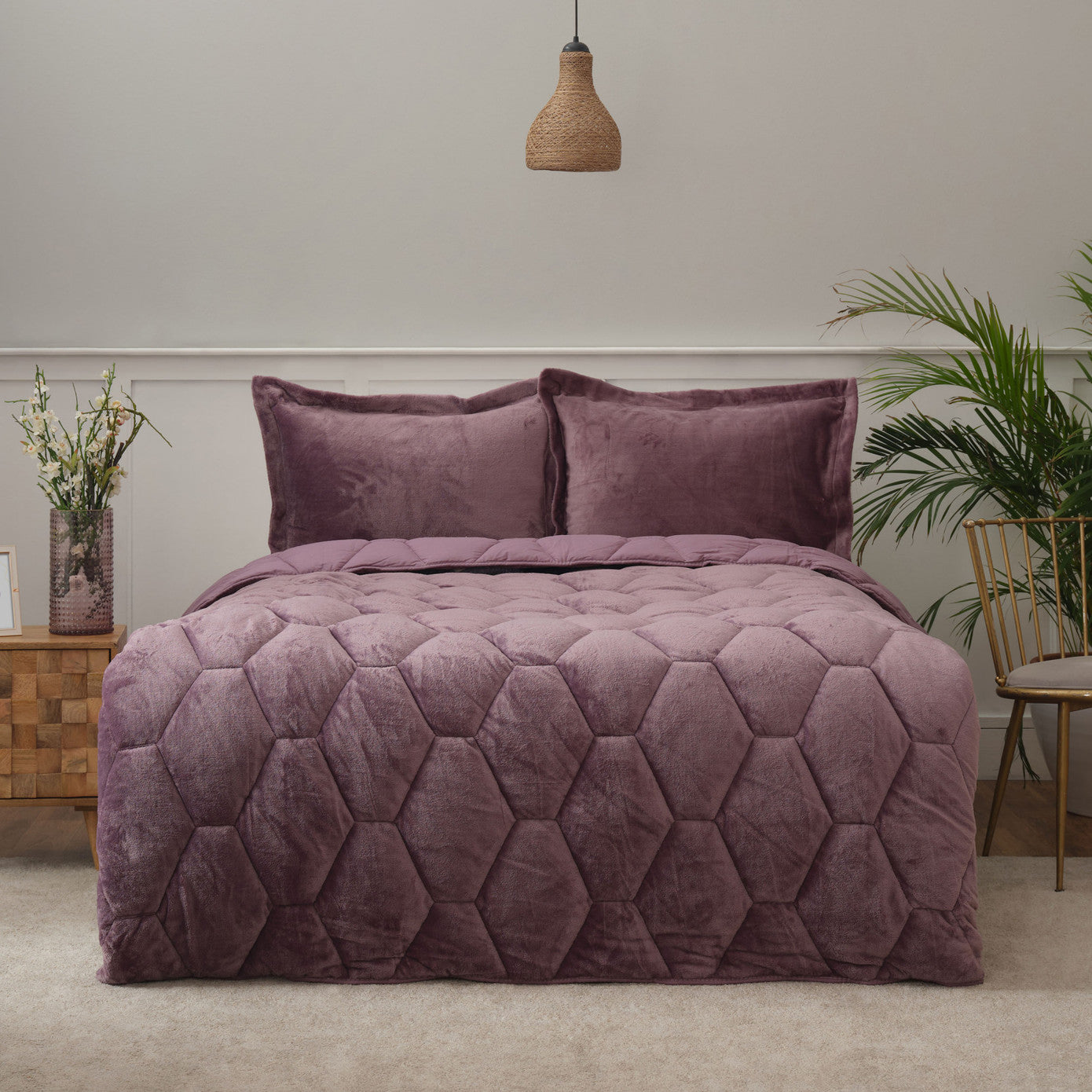 Sarah Anderson Aron Lilac Double Welsoft Sleeping Set