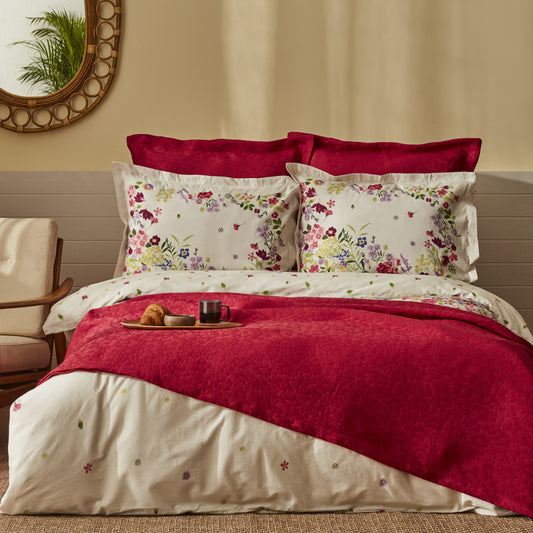 Karaca Home Lisette Cotton Double Duet Set Фуксия
