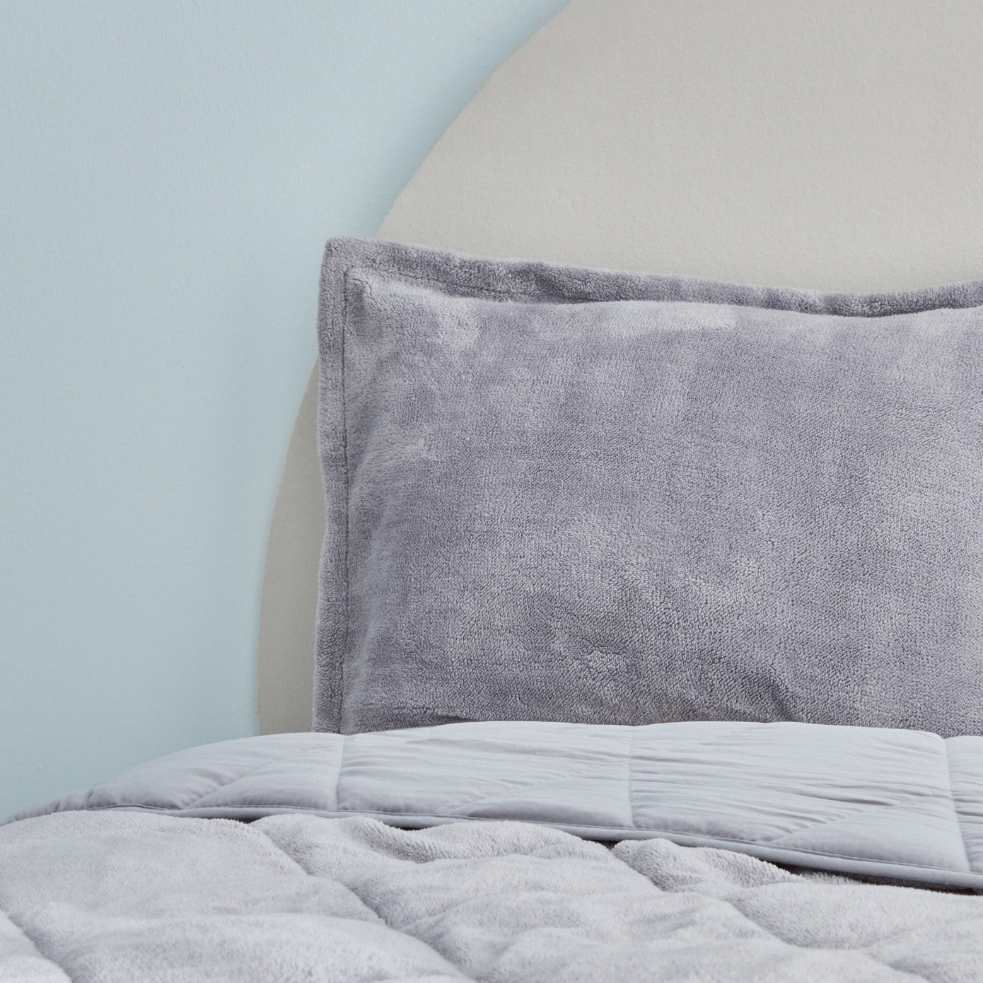 Sarah Anderson Cornelia Sherpa Single Comfort Set Grey
