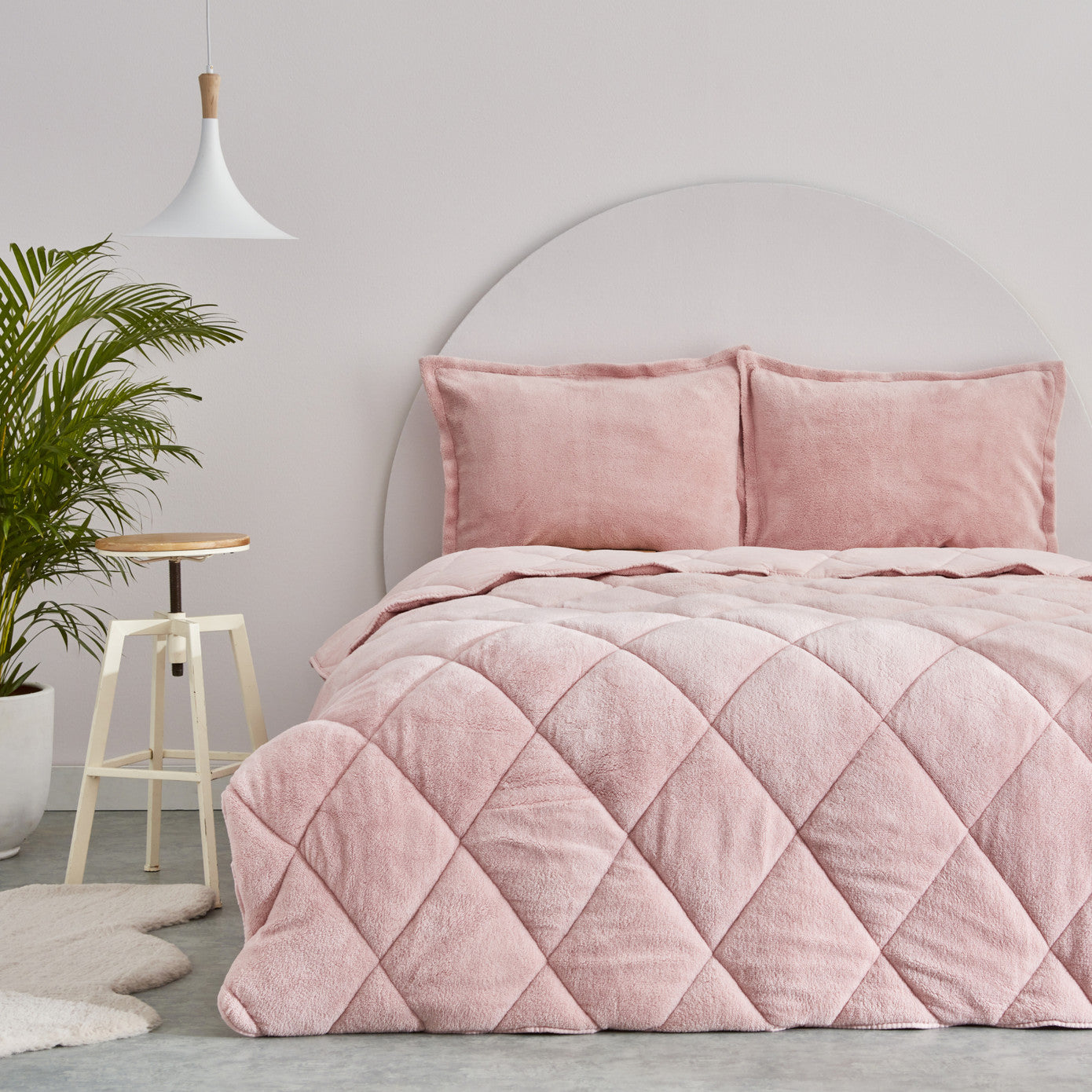 Sarah Anderson Cornelia Sherpa Double Comfort Set Пудра