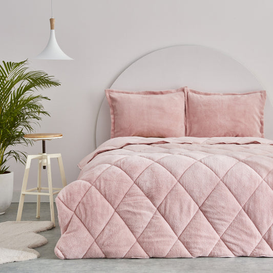 Sarah Anderson Cornelia Sherpa Double Comfort Set Пудра