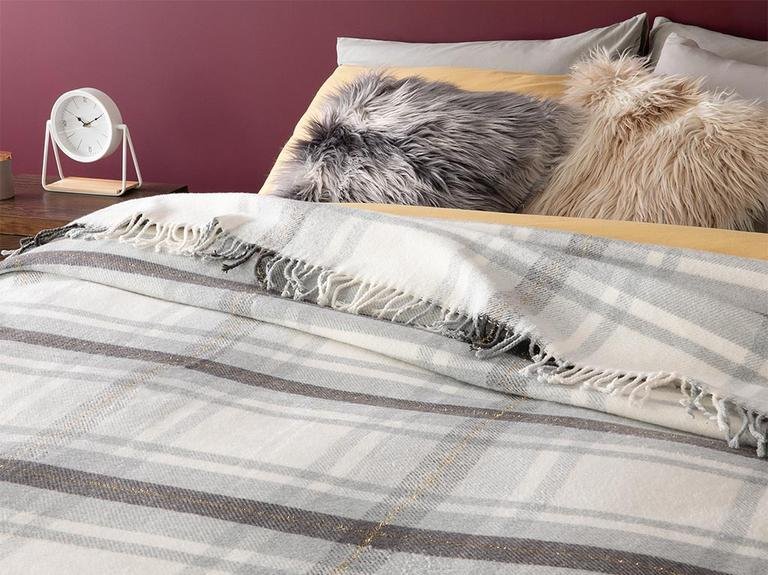 Хлопковое двойное одеяло Halden Silvery 200x220 см, серое