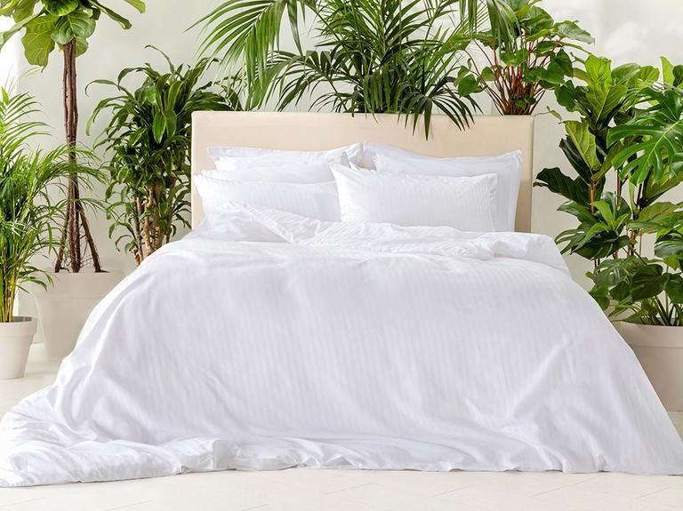Crystal Silky Twill Single пододеяльник 160x220 см белый