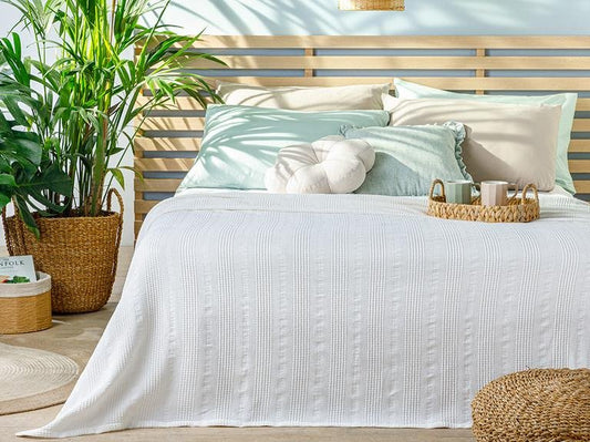Гребень Plain Cotton Single Pique 150x220 см Белый
