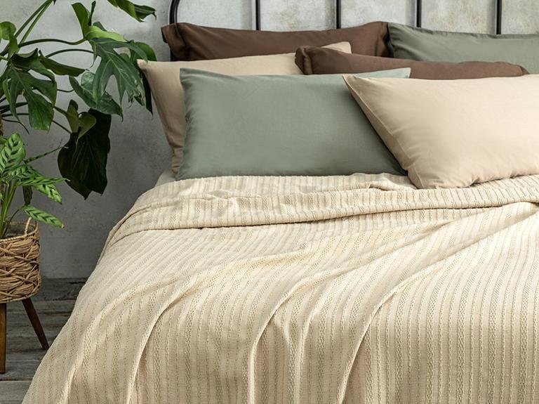 Цепь Веревка Жаккард King Size Пике 240x220 См Бежевый