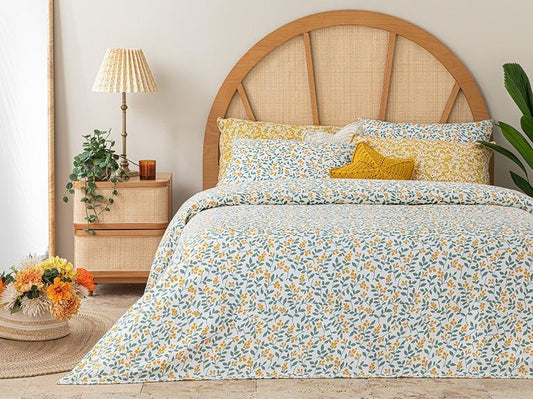 Пике с принтом Little Blooms King Size 240x220 см, желтый