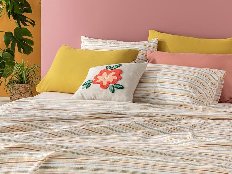 Soleil Aquarelle Printed Single Pique 150x220 Cm Шафран — Желтый