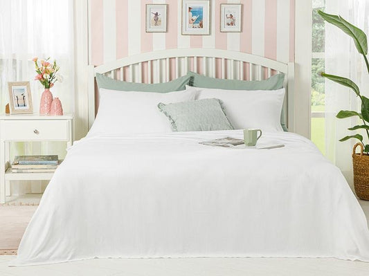 Набор Cool Stripe Soft Touch King Size Pique 220x240 см, белый