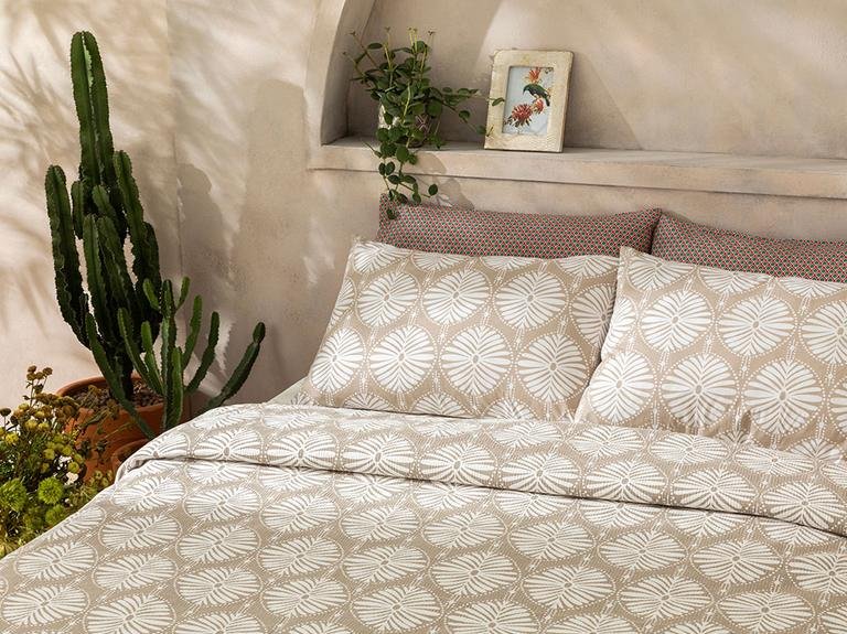 Polycircles Printed Single Pique 150x220 см Бежевый