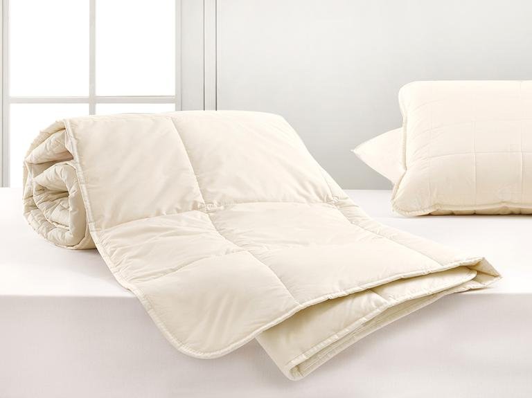 Моющееся шерстяное одеяло Layna King Size 215x235 см, белое