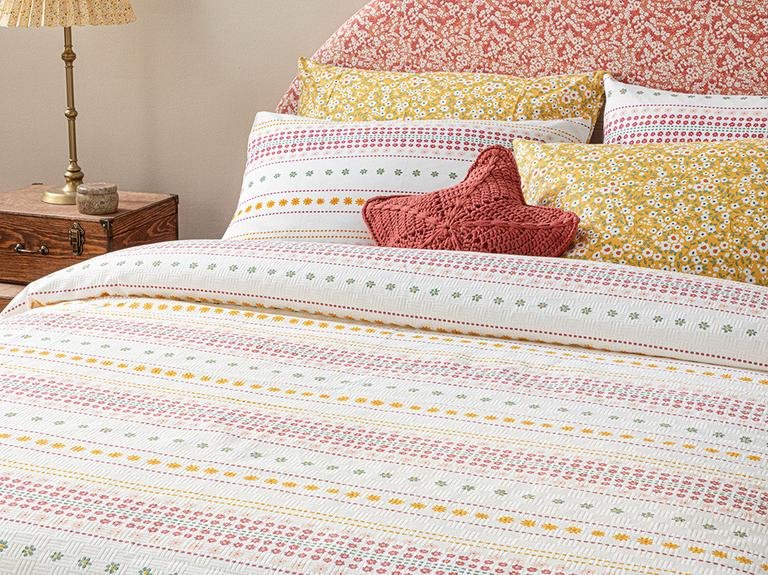 Daisy Lines Printed Single Pique 150x220 см Розовый