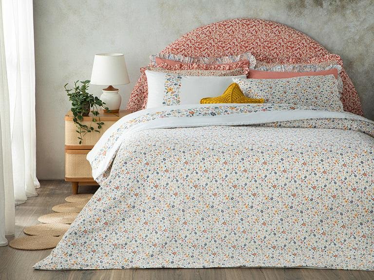 Комплект хлопковых пододеяльников Bloomy Lines 200x220 см желтый