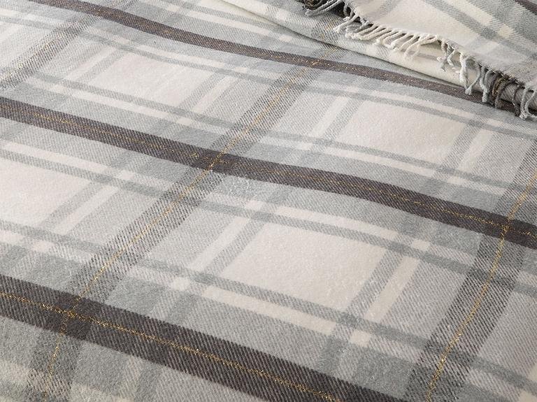 Хлопковое двойное одеяло Halden Silvery 200x220 см, серое
