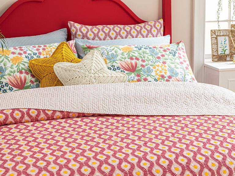 Универсальный чехол Sunny Side King Size 240x220 см розовый