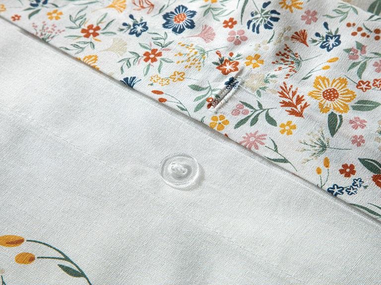 Комплект хлопковых пододеяльников Bloomy Lines 200x220 см желтый