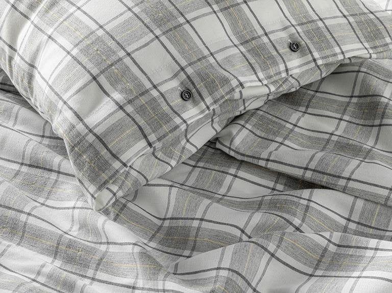 Пододеяльник Cosy Plaid Winter Soft King Size 240x220 см серый