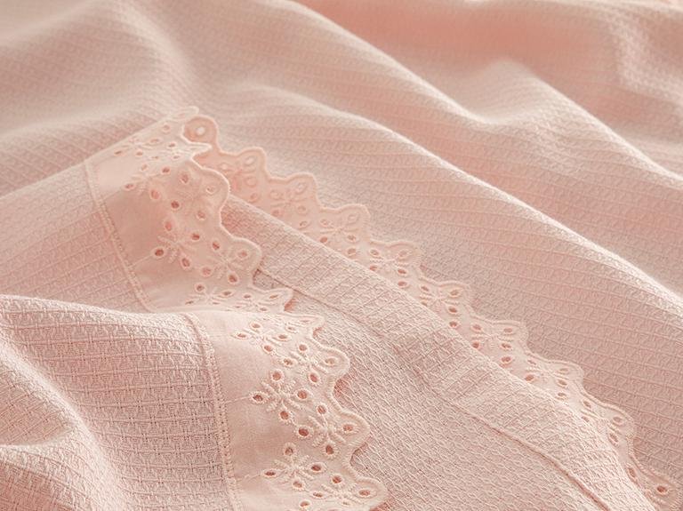 Elegancy Scalloped Double Pike 200x220 см Розовый