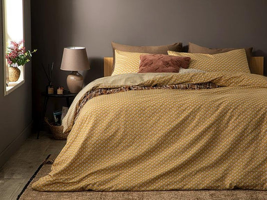 Набор пододеяльников для пододеяльников Palm Crepe 160x220 см Горчичный