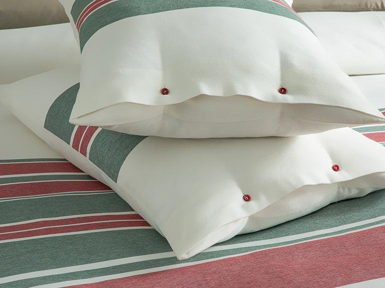 Cozy Stripe Winter Soft Single пододеяльник набор 160x220 см красно-зеленый