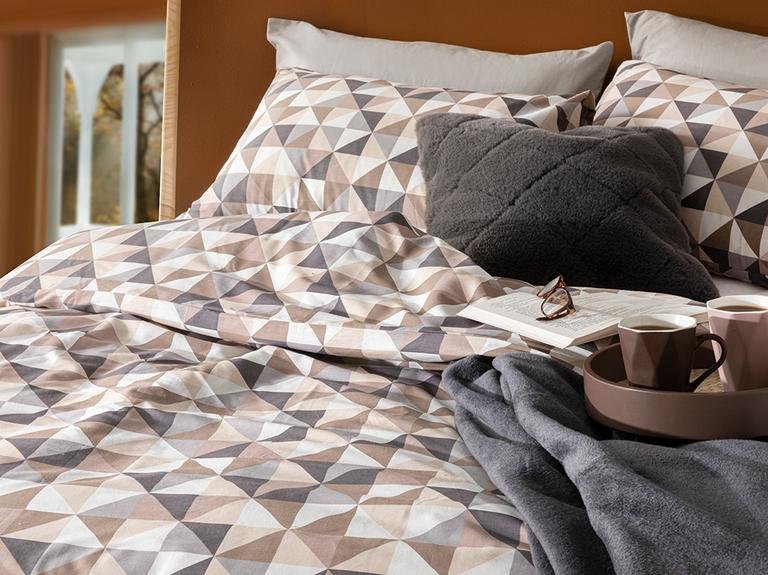 Trigon Cotton Single пододеяльник 160x220 см Серый - Бежевый